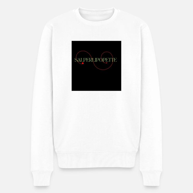 Salperlipopette rainbow butterfly créa - Pull Premium bio Homme - blanc