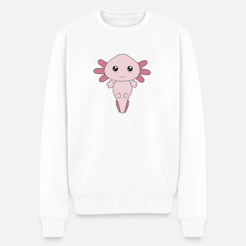 Axolotl - Pull Premium bio Homme - blanc