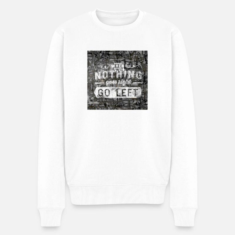 Collection ArtPoeTry - Männer Premium Bio Pullover - Weiß