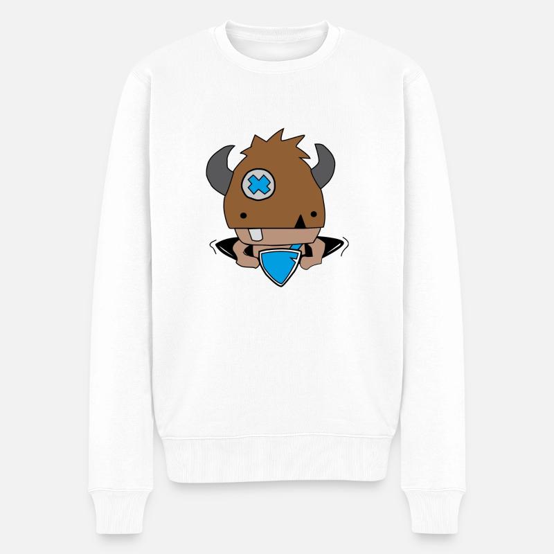 Rollo le petit Viking - Pull Premium bio Homme - blanc