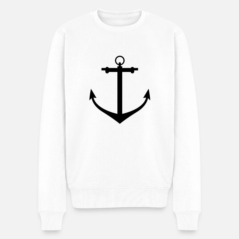 anchor - Pull Premium bio Homme - blanc