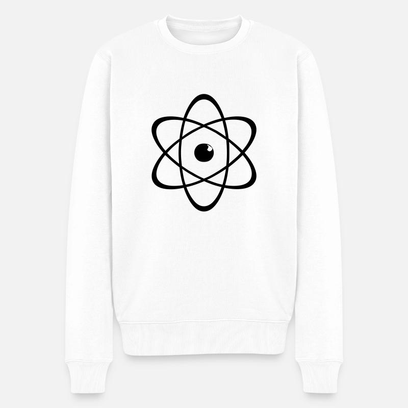 science - Männer Premium Bio Pullover - Weiß