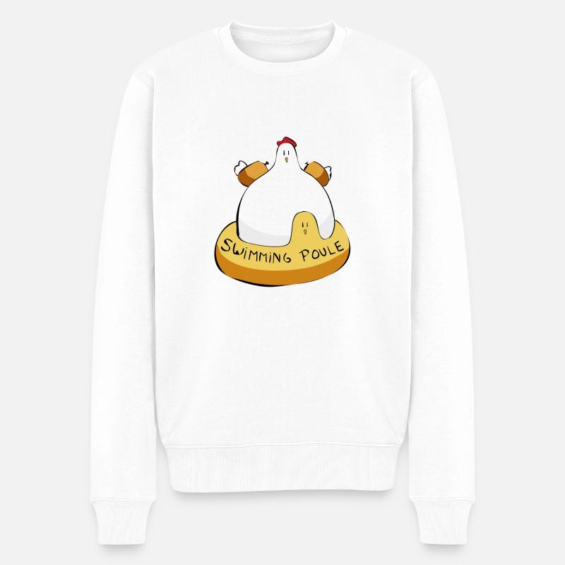 Swimming Poule - Pull Premium bio Homme - blanc
