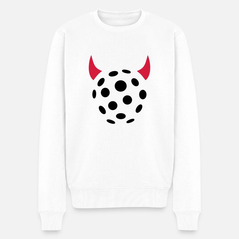 Floorball - Männer Premium Bio Pullover - Weiß