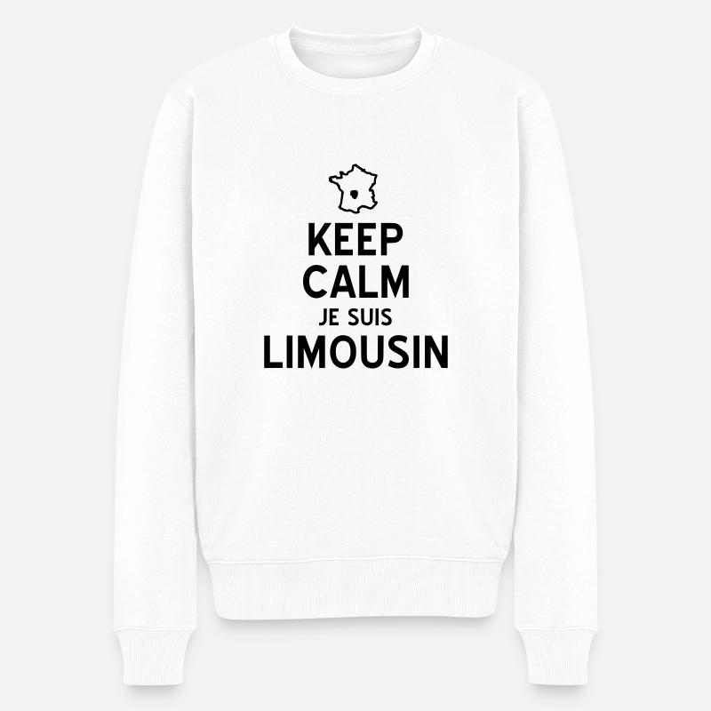 limousin - Pull Premium bio Homme - blanc