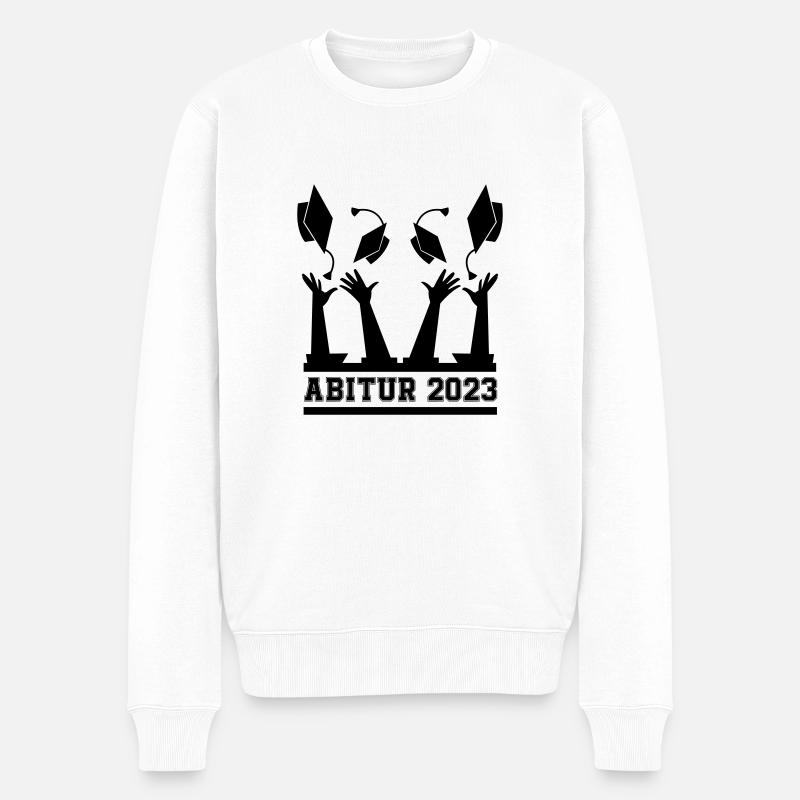 Abitur 2023 - Männer Premium Bio Pullover - Weiß