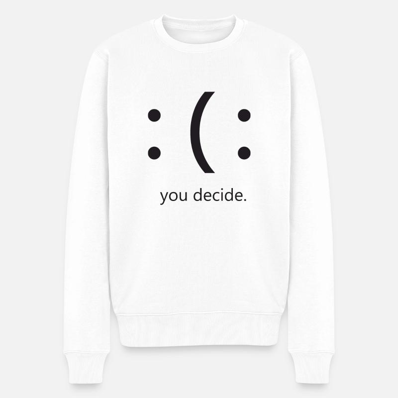 C’est vous qui décidez - Pull Premium bio Homme - blanc