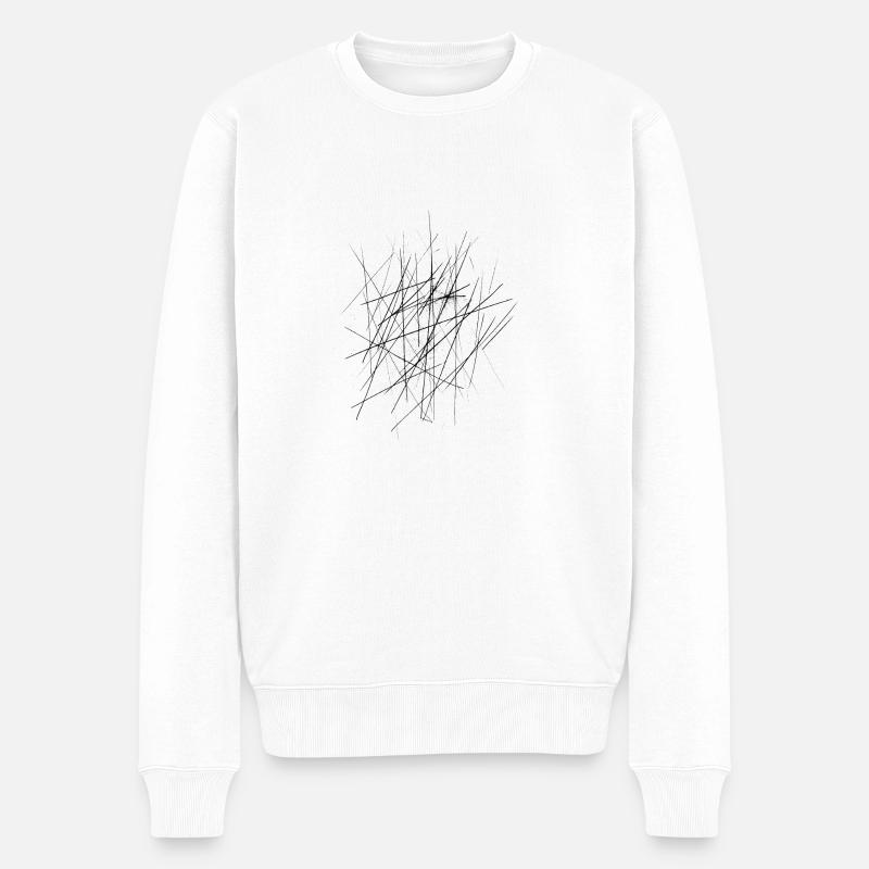 Scratch - Men's Premium Organic Jumper - white