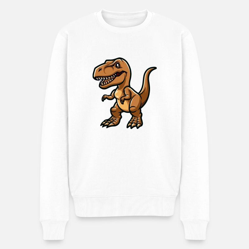 T rex - Pull Premium bio Homme - blanc