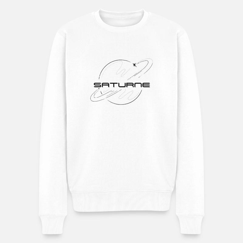 saturne - Pull Premium bio Homme - blanc