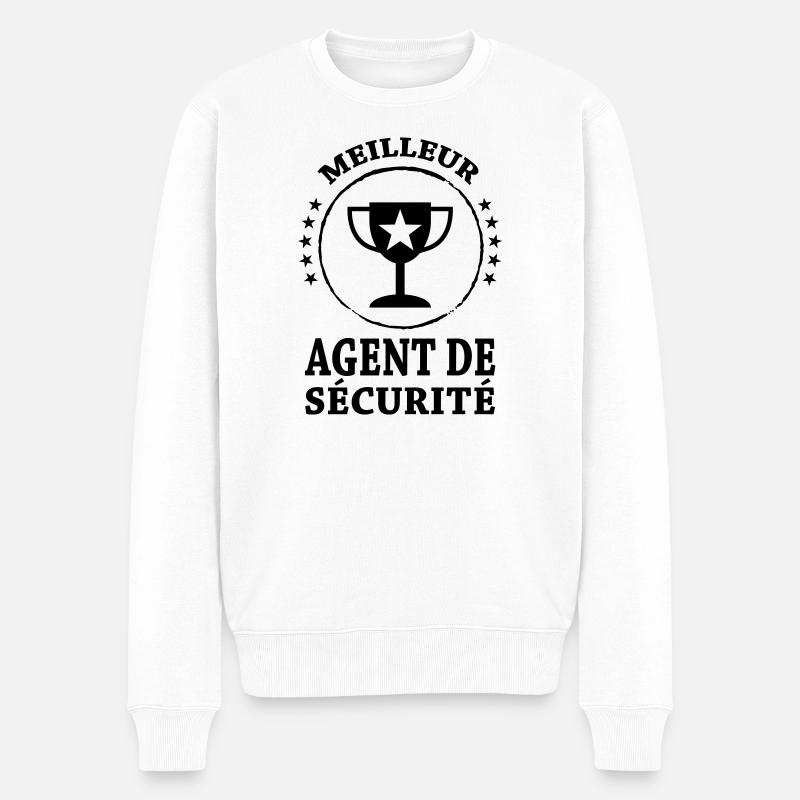 Agent de Sécurité - Pull Premium bio Homme - blanc