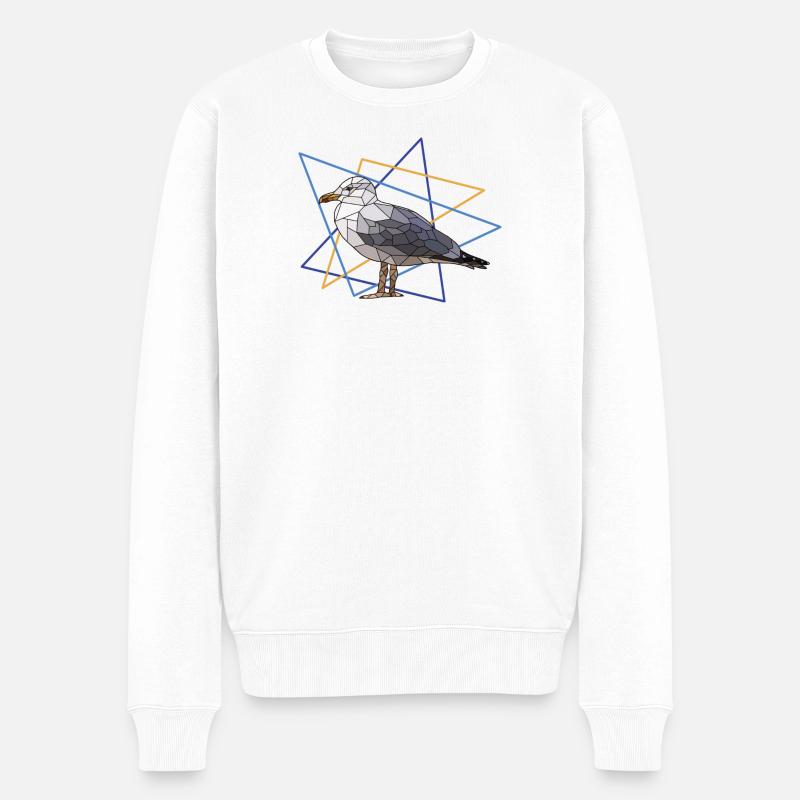 Mouette - Pull Premium bio Homme - blanc