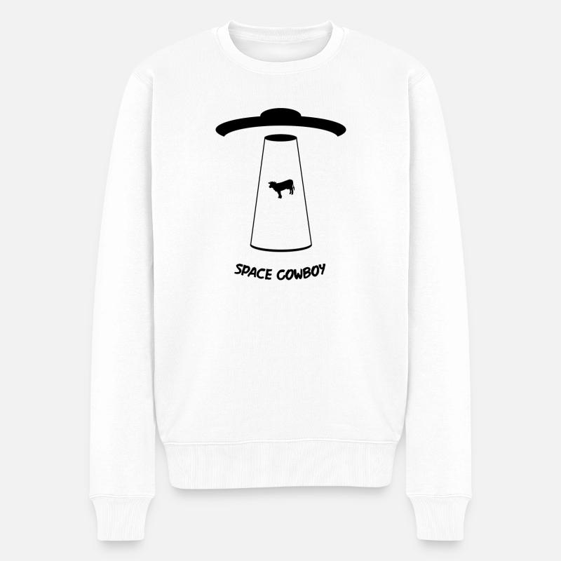 Cowboy de l’espace - Pull Premium bio Homme - blanc