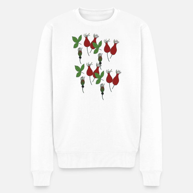 cynorrhodon - Pull Premium bio Homme - blanc