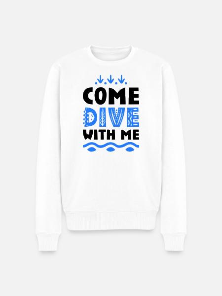 Funny sayings for divers - Men's Premium Organic Jumper - white