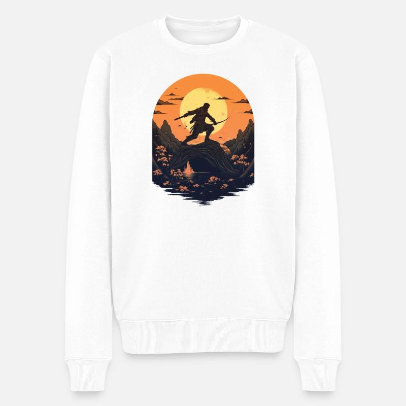 Assassin au clair de lune - Pull Premium bio Homme - blanc