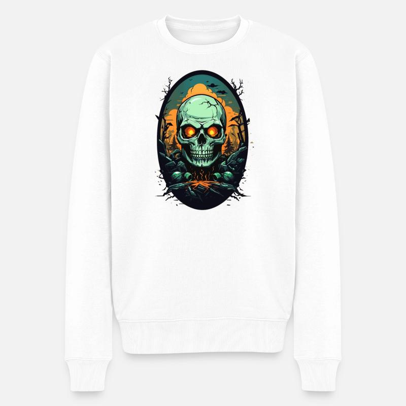 Crâne - Pull Premium bio Homme - blanc
