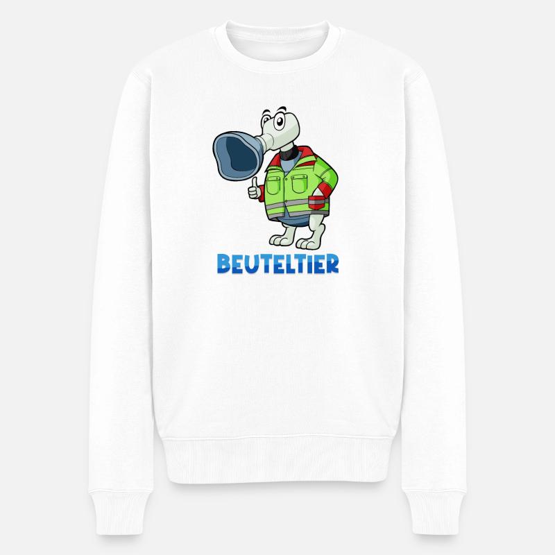 Marsupial / Service de secours et d’anesthésie - Pull Premium bio Homme - blanc