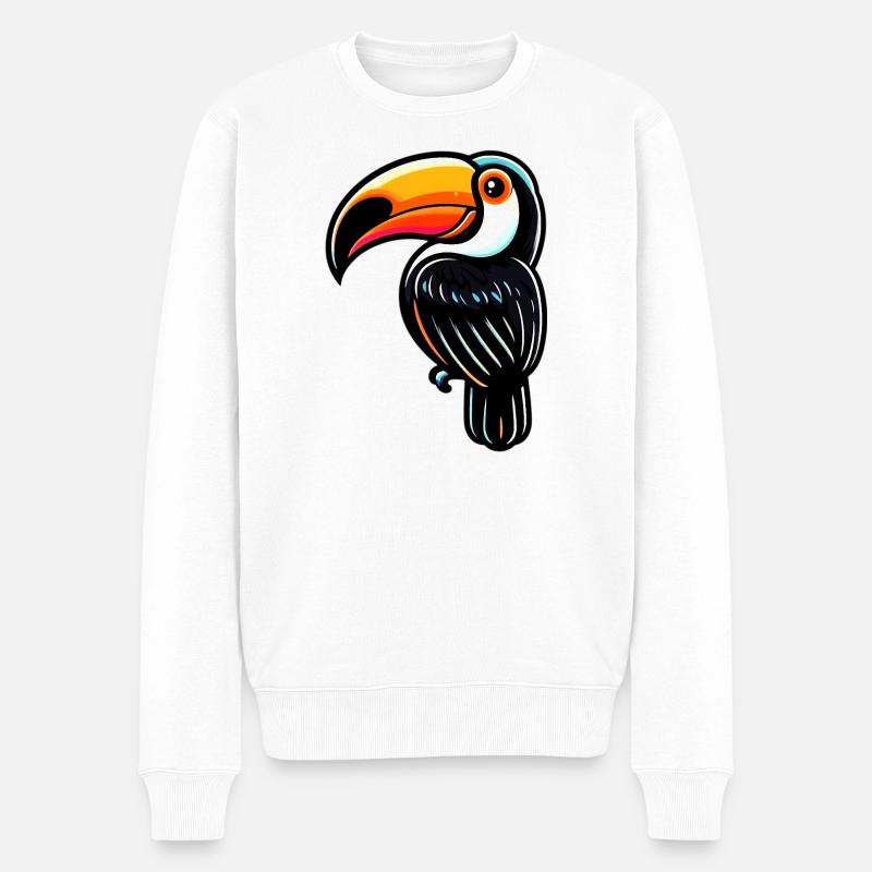 Toucan - Pull Premium bio Homme - blanc