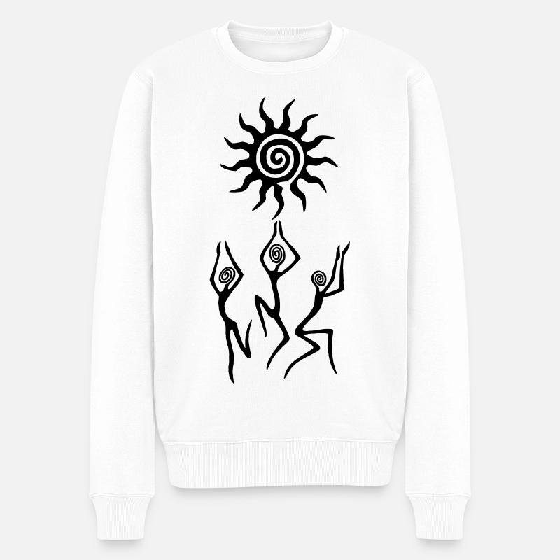 La danse du soleil noir - Pull Premium bio Homme - blanc