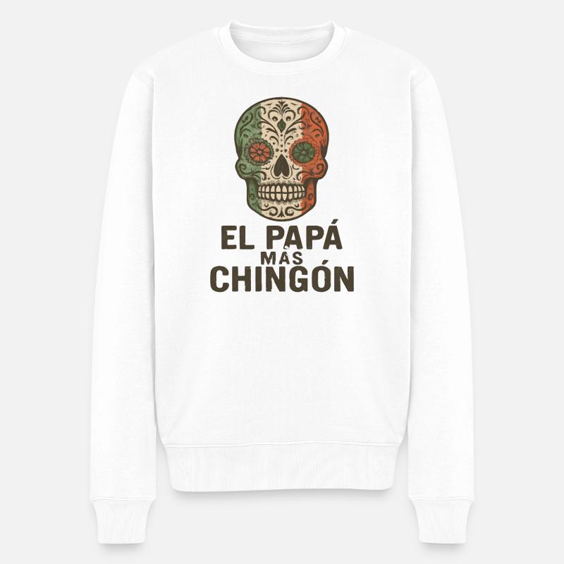 El Papa Mas Chingon - Pull Premium bio Homme - blanc