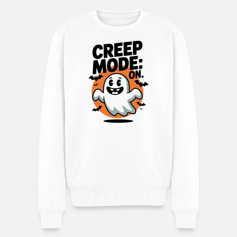 Mode fluage : Activé - Pull Premium bio Homme - blanc