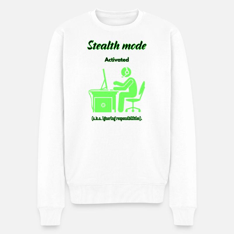 Mode furtif actif - Pull Premium bio Homme - blanc