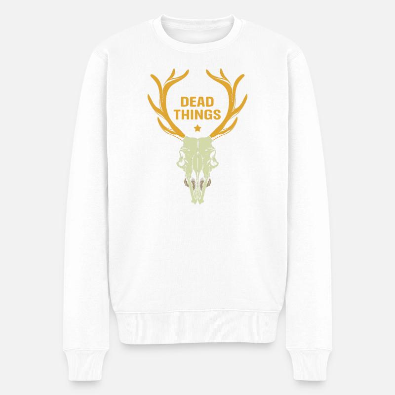 Taxidermie - Männer Premium Bio Pullover - Weiß