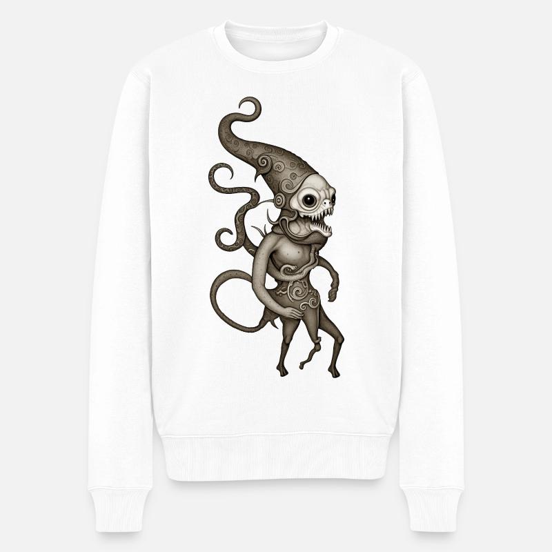 BUG #5 – dunkle Hölle - Männer Premium Bio Pullover - Weiß