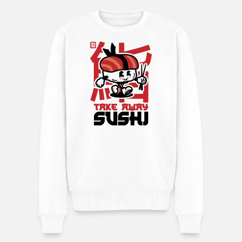Sushi à emporter - Pull Premium bio Homme - blanc