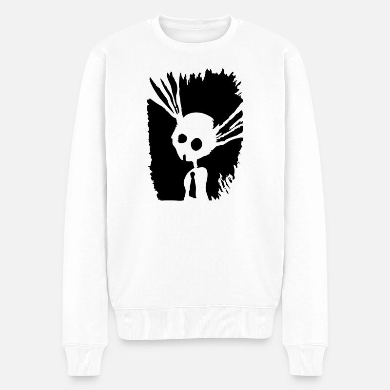 shadow bunny - Männer Premium Bio Pullover - Weiß