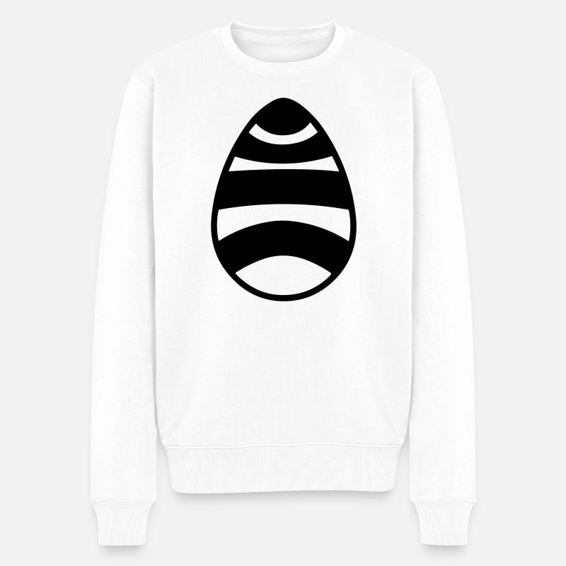 Osterei - Männer Premium Bio Pullover - Weiß