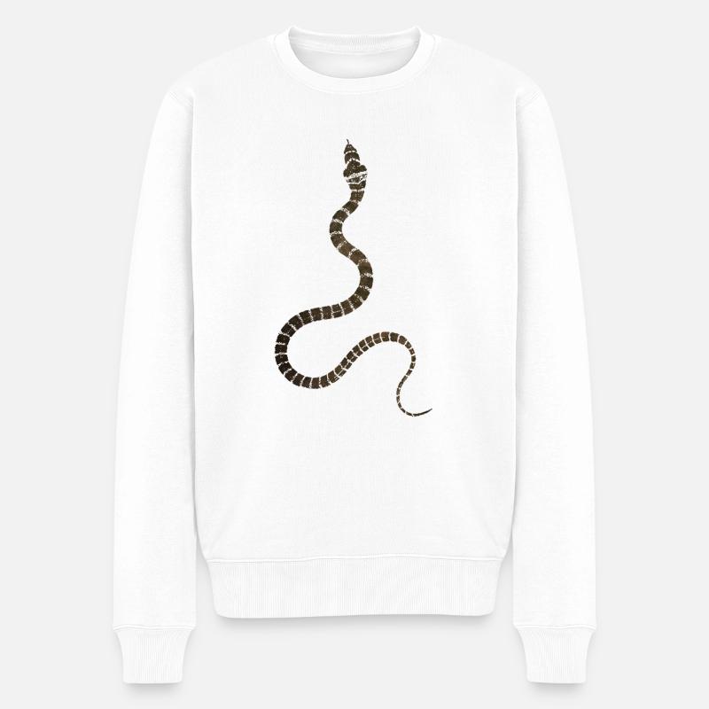 serpent - Pull Premium bio Homme - blanc