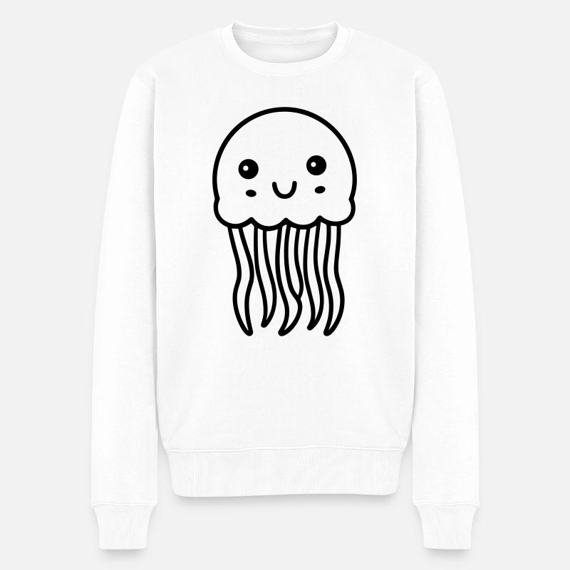 Méduse - Pull Premium bio Homme - blanc