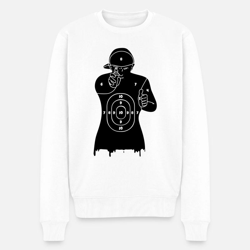 Writers are target - Pull Premium bio Homme - blanc