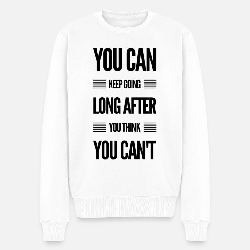 Vous pouvez continuer - Pull Premium bio Homme - blanc