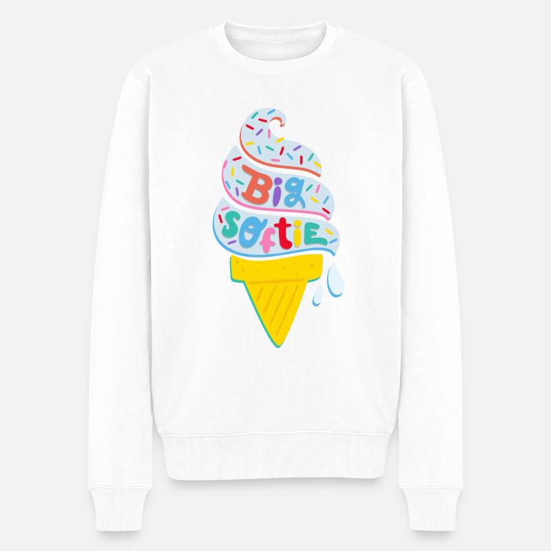 Play-Doh Big Softie Design De La Glace Douce - Pull Premium bio Homme - blanc