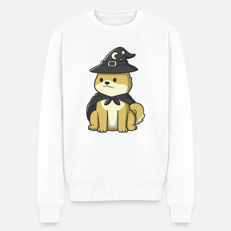 Magic Degen - Assis - Pull Premium bio Homme - blanc