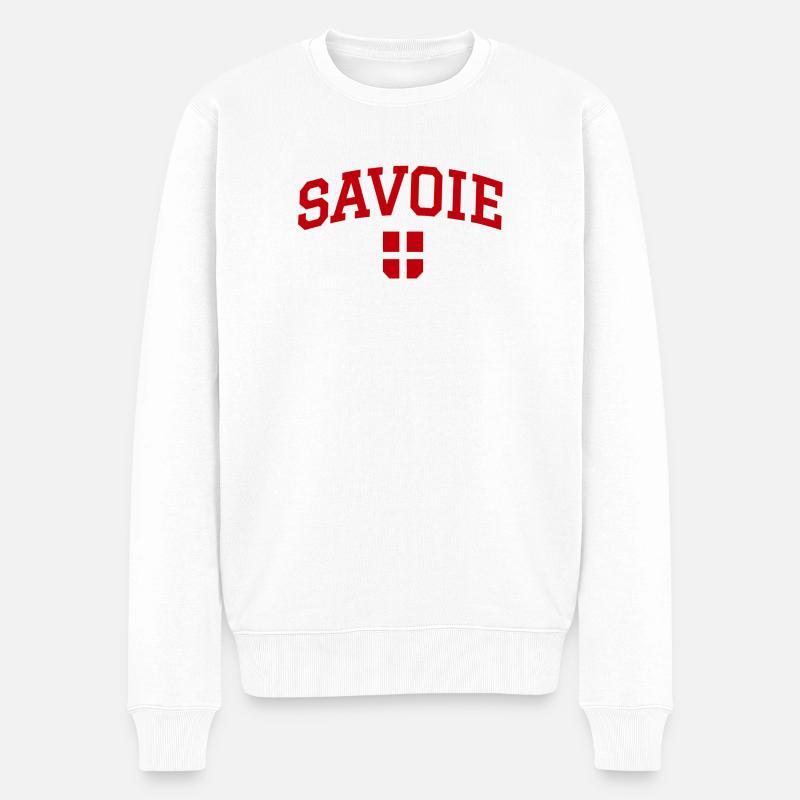 Drapeau Savoie - Pull Premium bio Homme - blanc