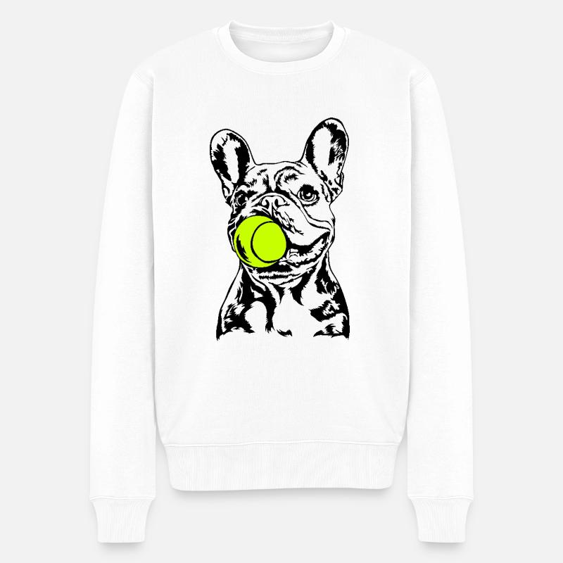 Bouledogues Français Chiens Chien Wilsigns - Pull Premium bio Homme - blanc