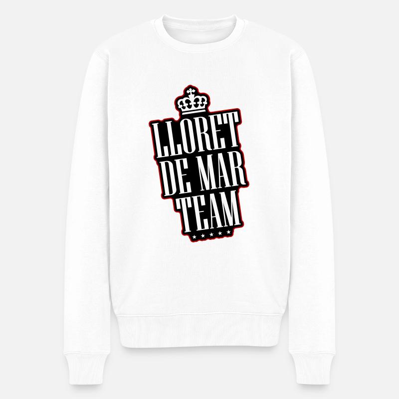 Lloret De Mar Team - Männer Premium Bio Pullover - Weiß