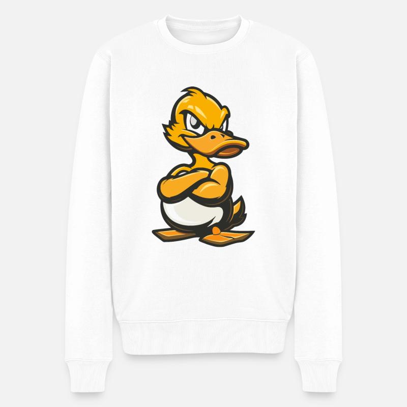 Bande dessinée de canard - Pull Premium bio Homme - blanc