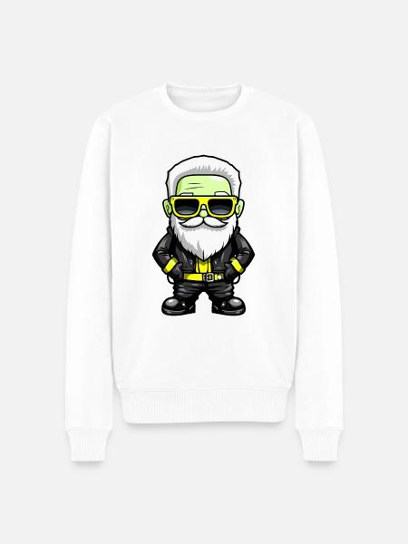 Santa Claus Cool Santa Rocker - Men's Premium Organic Jumper - white