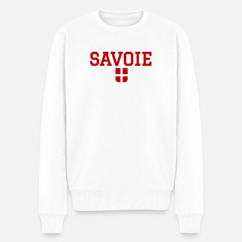 Drapeau Savoie - Pull Premium bio Homme - blanc