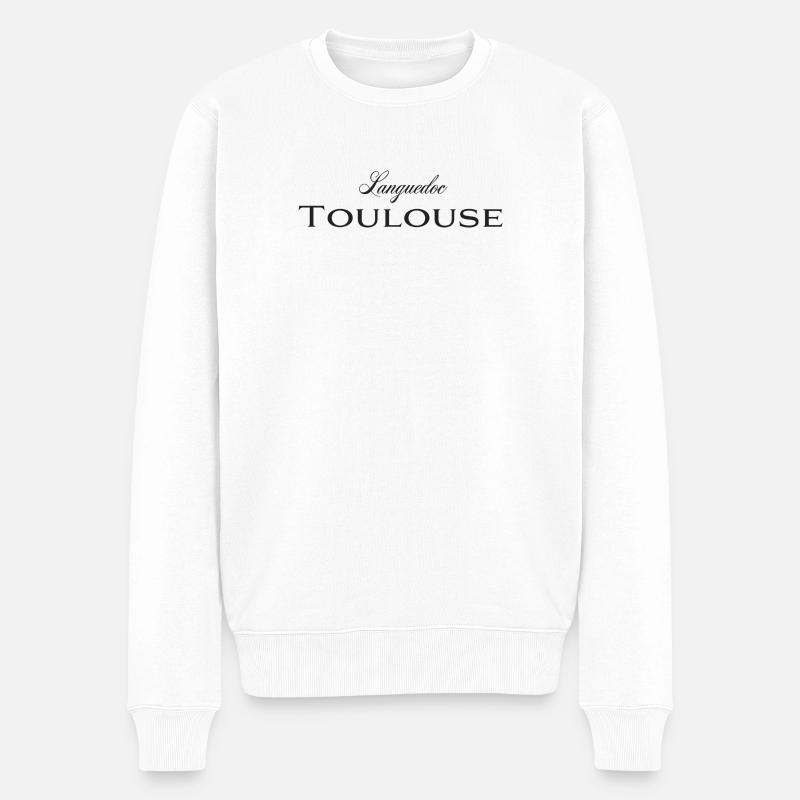 Toulouse - Männer Premium Bio Pullover - Weiß