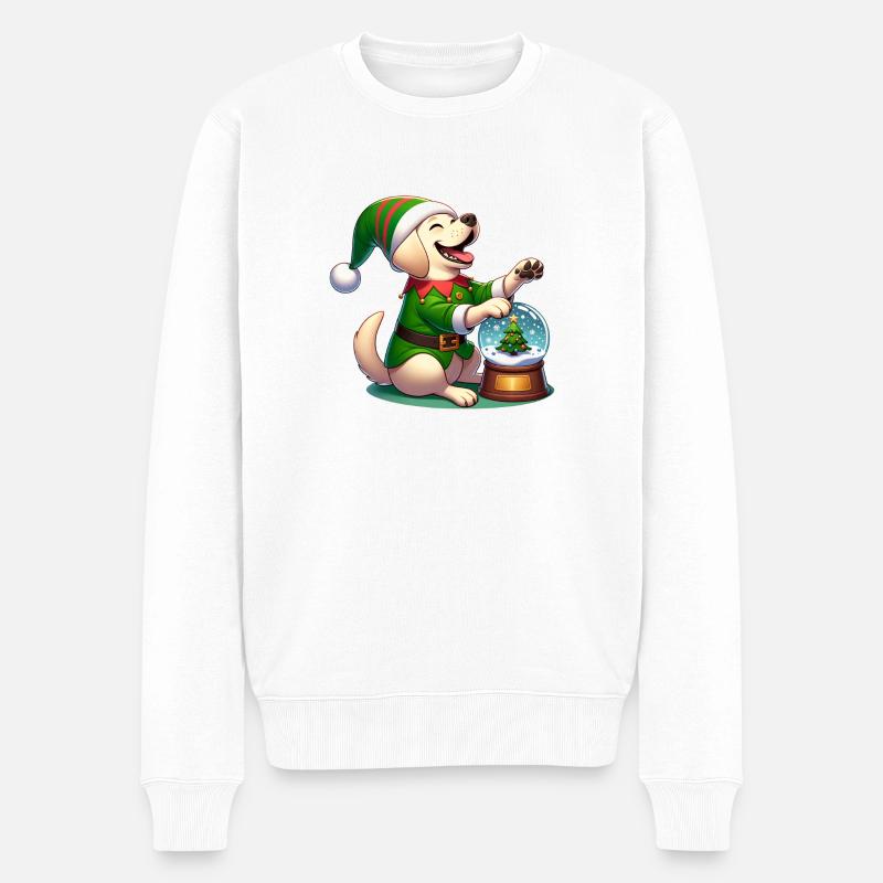 Labrador retriever - Pull Premium bio Homme - blanc