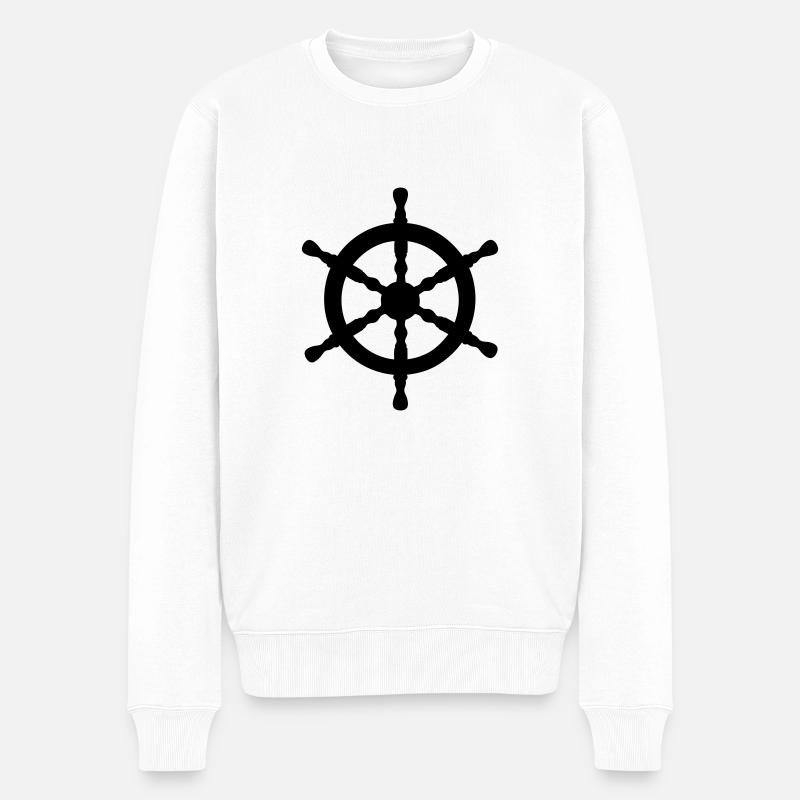 Roue nautique - Pull Premium bio Homme - blanc