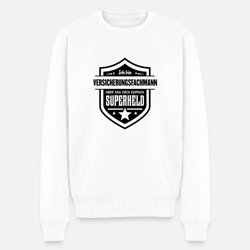 Versicherungsfachmann - Männer Premium Bio Pullover - Weiß