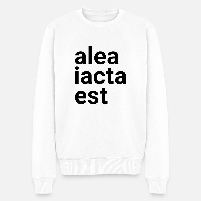 alea iacta est - Männer Premium Bio Pullover - Weiß