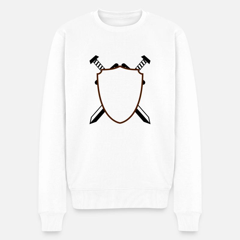 Blason - Pull Premium bio Homme - blanc